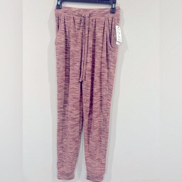 New HIPPIE ROSE Juniors' Hacci Knit Jogger Pants sweater berry spacedye XS - Picture 5 of 5